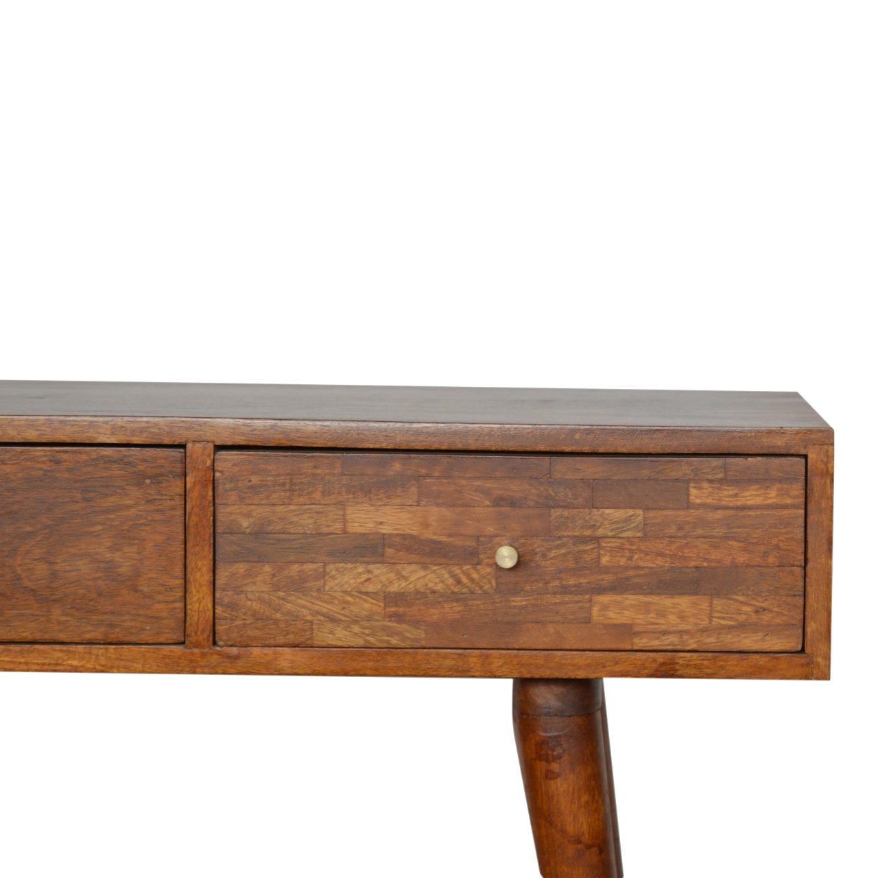 3 Drawer Assorted Chestnut Console - Image 4