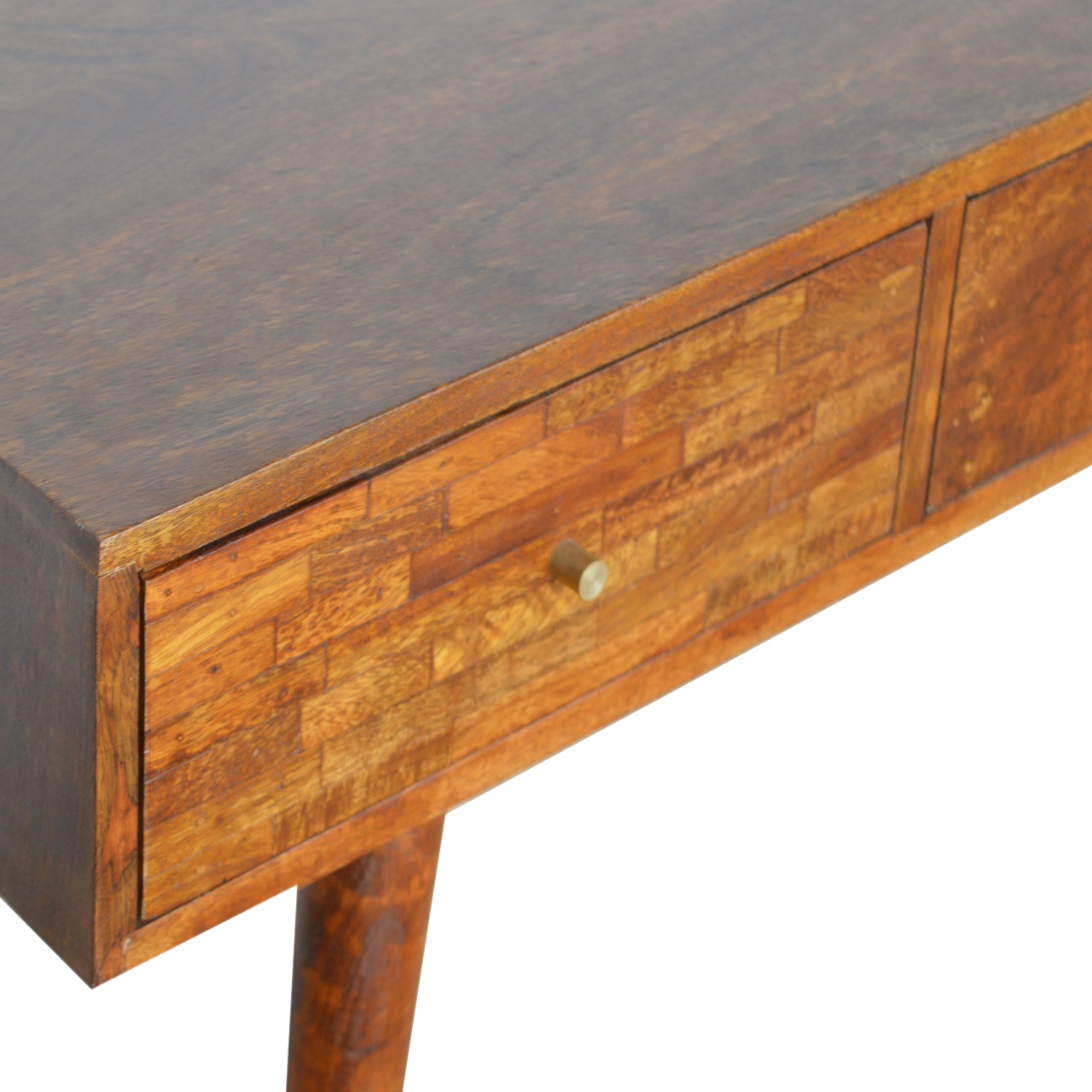 3 Drawer Assorted Chestnut Console - Image 5
