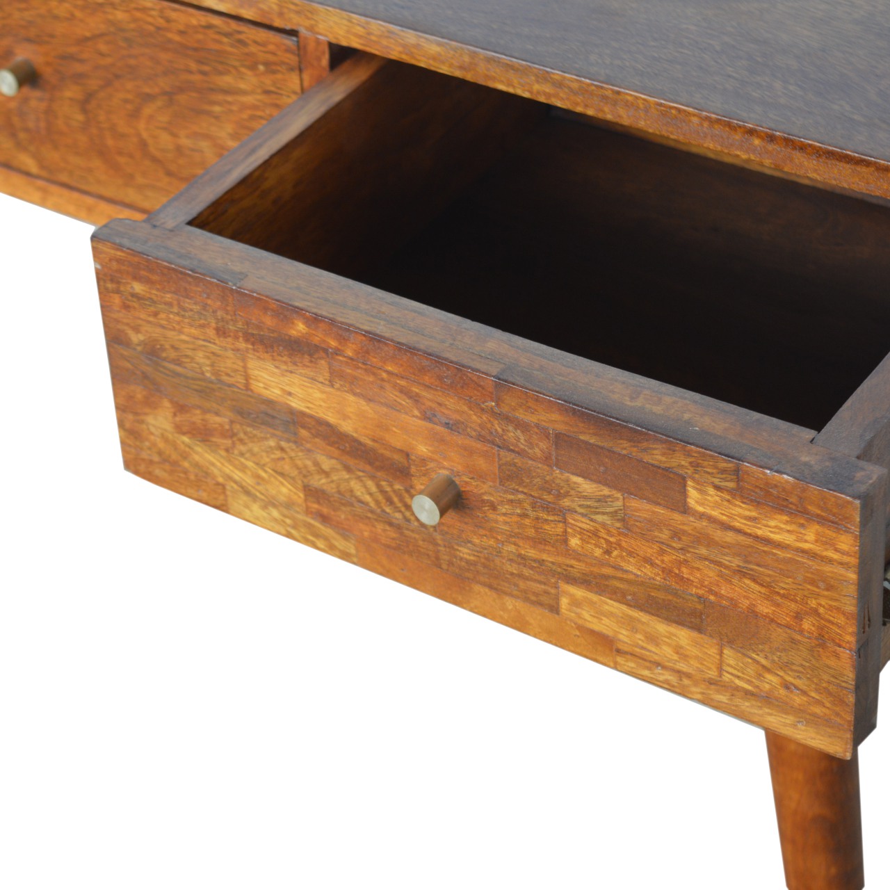 3 Drawer Assorted Chestnut Console - Image 6
