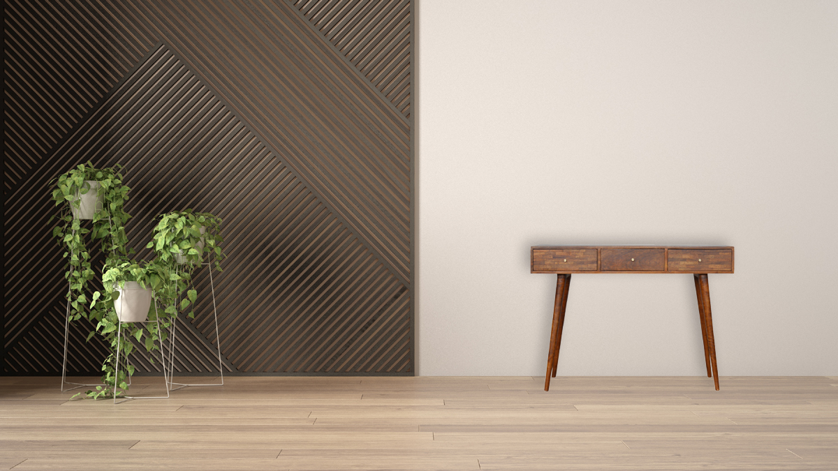 3 Drawer Assorted Chestnut Console - Image 12