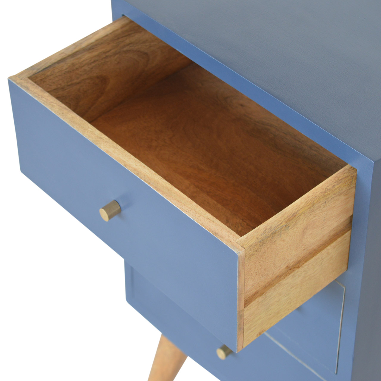 Navy 4 Drawer Bedside - Image 7