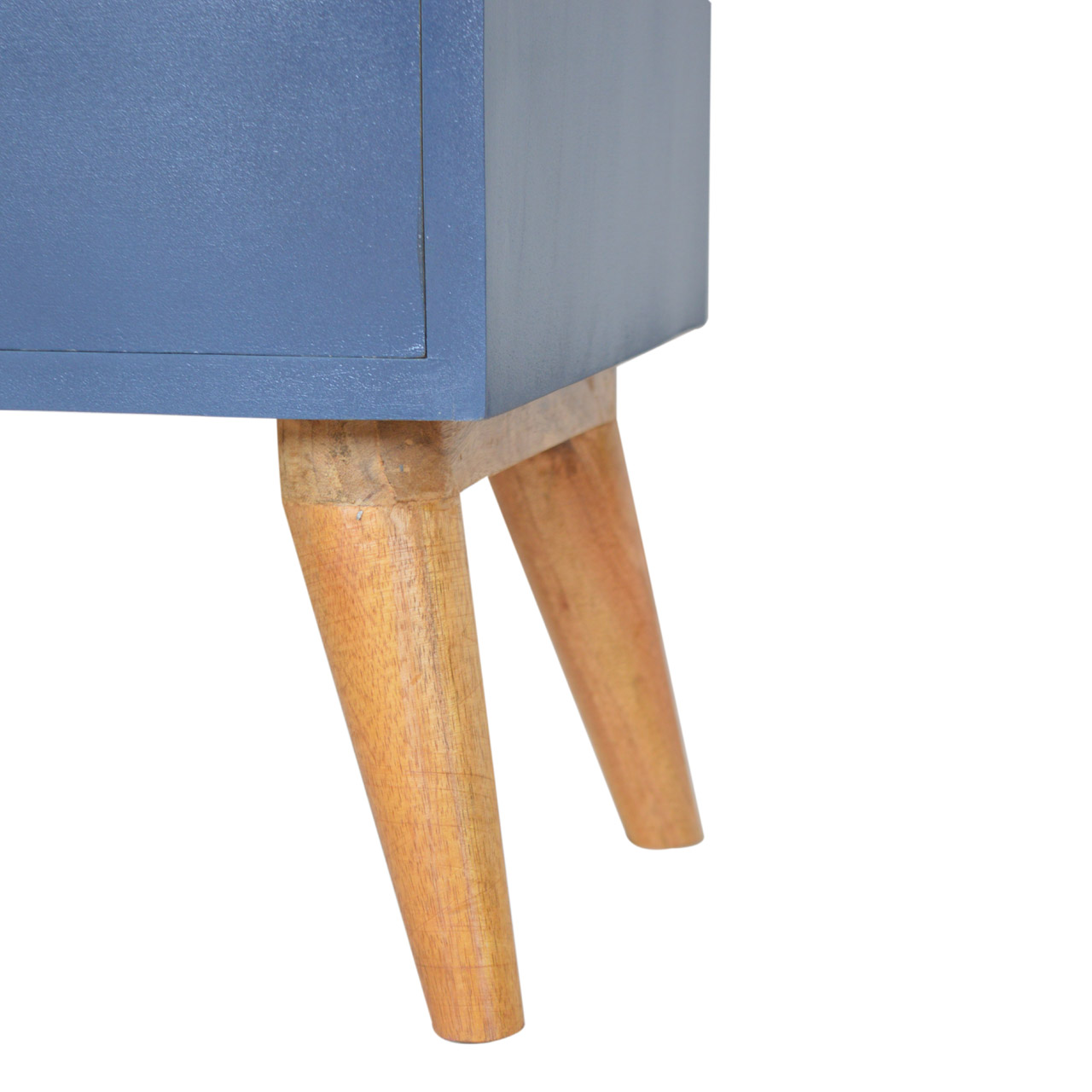 Navy 4 Drawer Bedside - Image 8