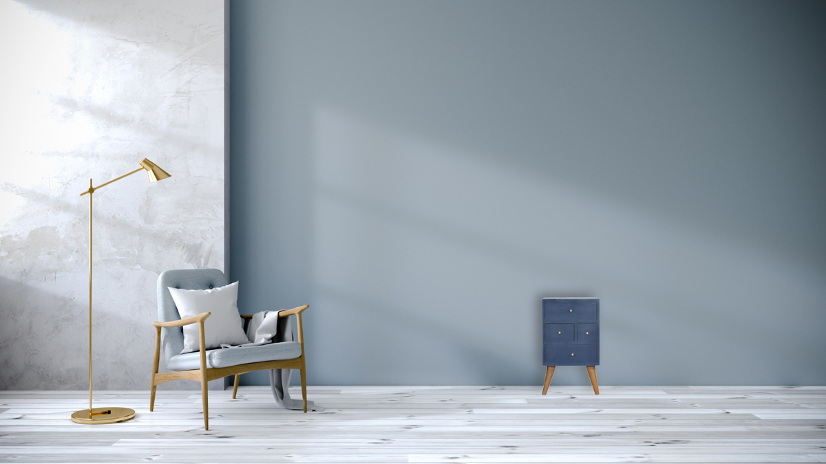 Navy 4 Drawer Bedside - Image 12