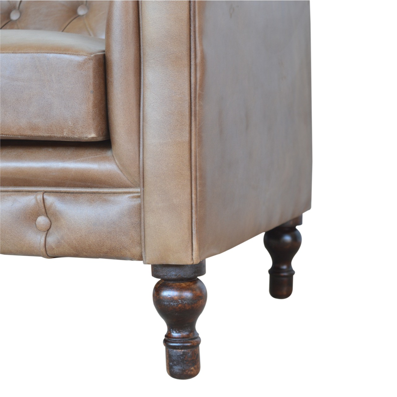 Buffalo Leather Chesterfield - Image 5