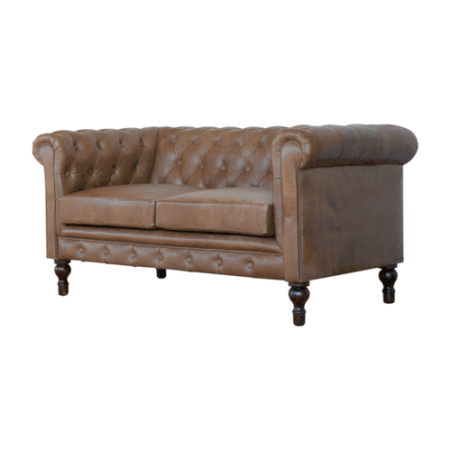 Buffalo Leather Chesterfield - Image 8