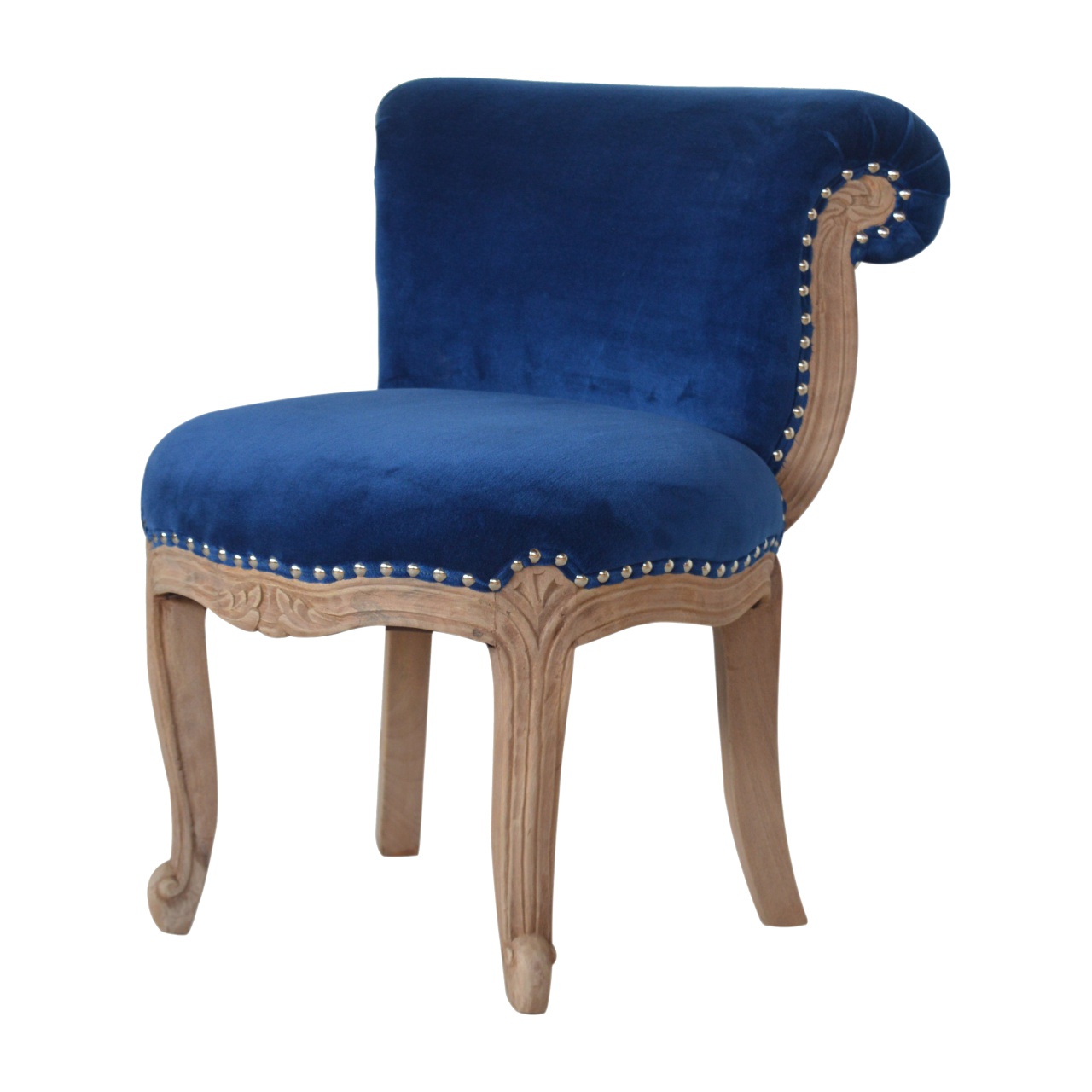 Royal Blue Studded Chair - Image 2