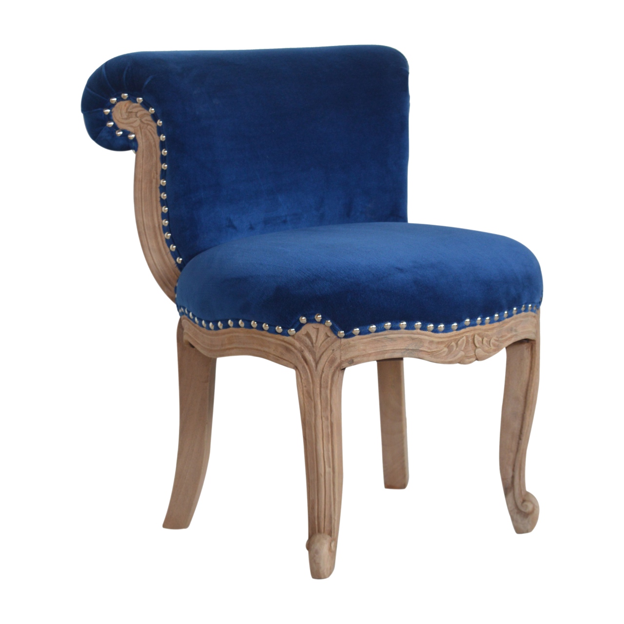 Royal Blue Studded Chair - Image 3