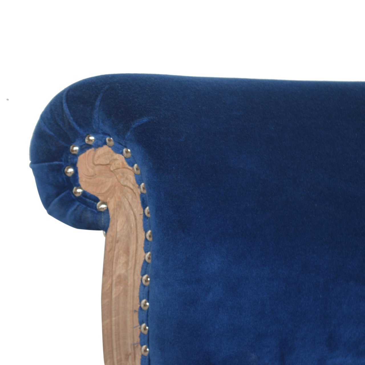 Royal Blue Studded Chair - Image 4