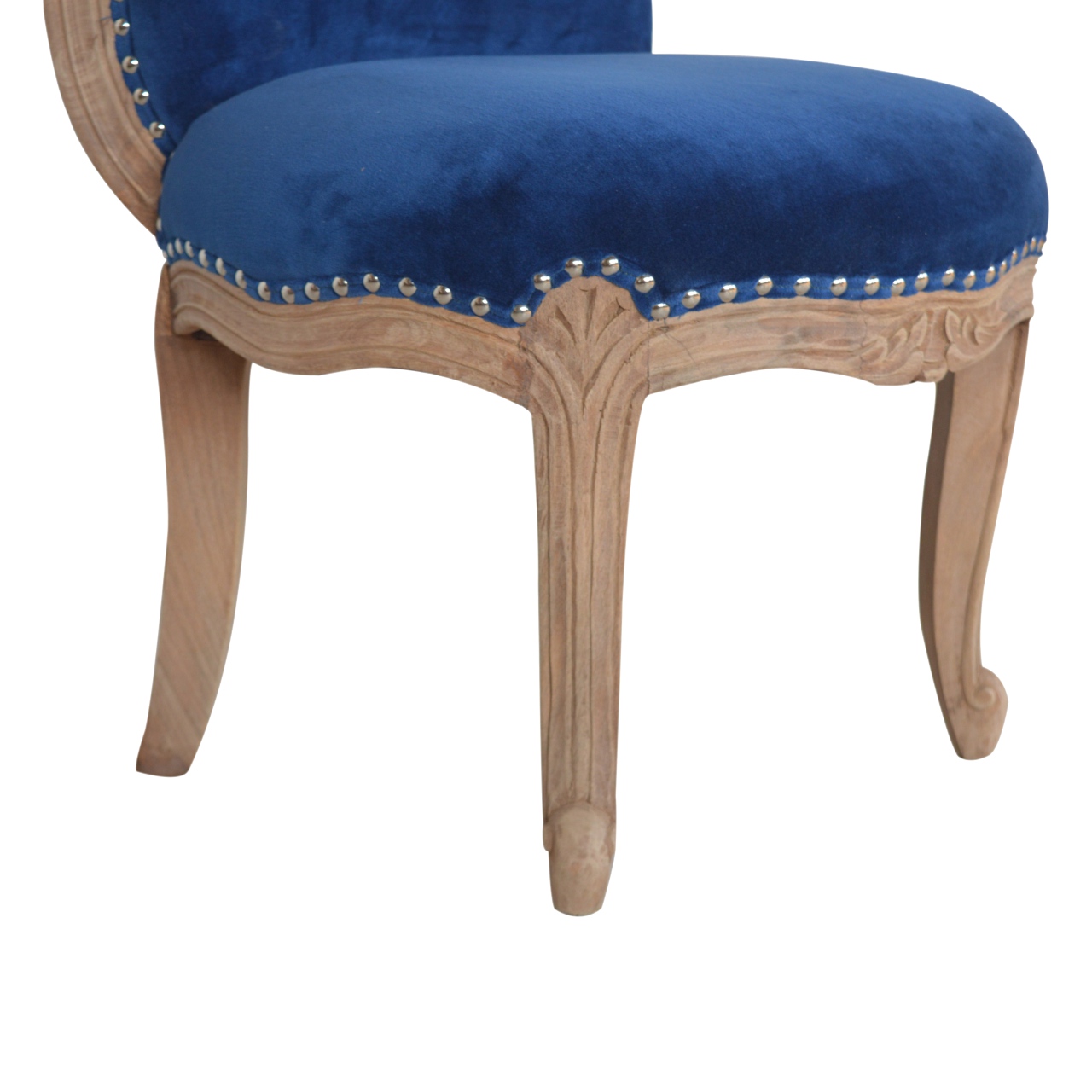 Royal Blue Studded Chair - Image 5