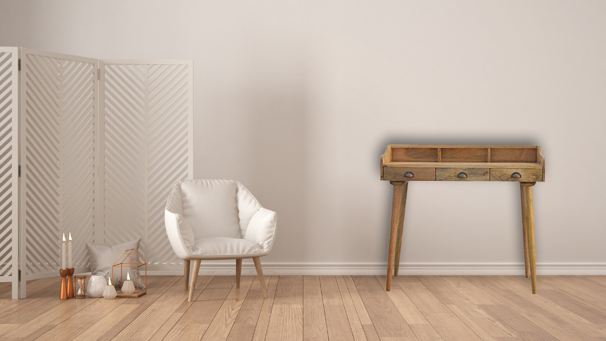 Gallery Back Shell Writing Desk - Image 11