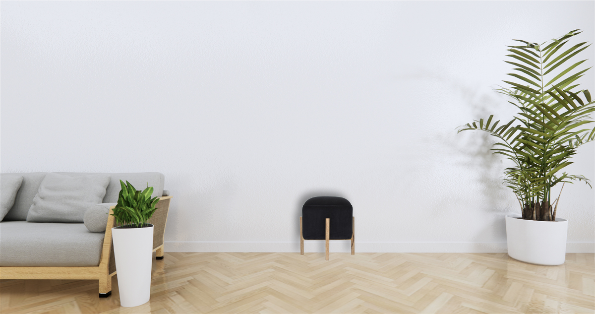 Black Velvet Solid Wood Footstool - Image 11