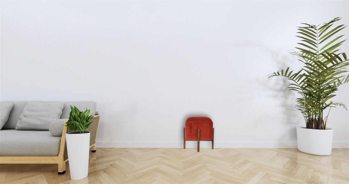 Brick Velvet Solid Wood Footstool - Image 11