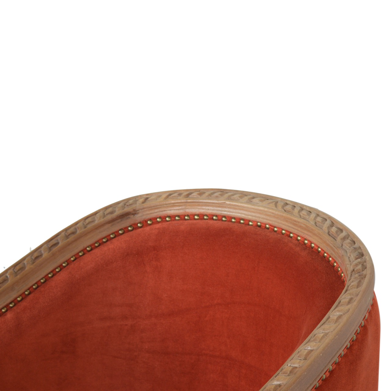 Rust Velvet Occasional Chair - Image 7