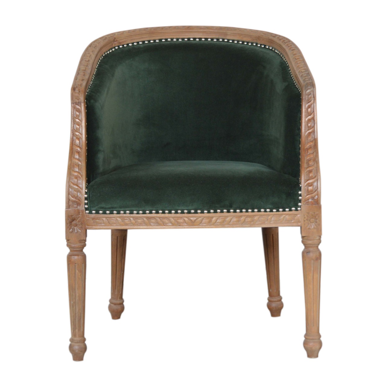 Emerald Velvet Occasional Chair - Image 2