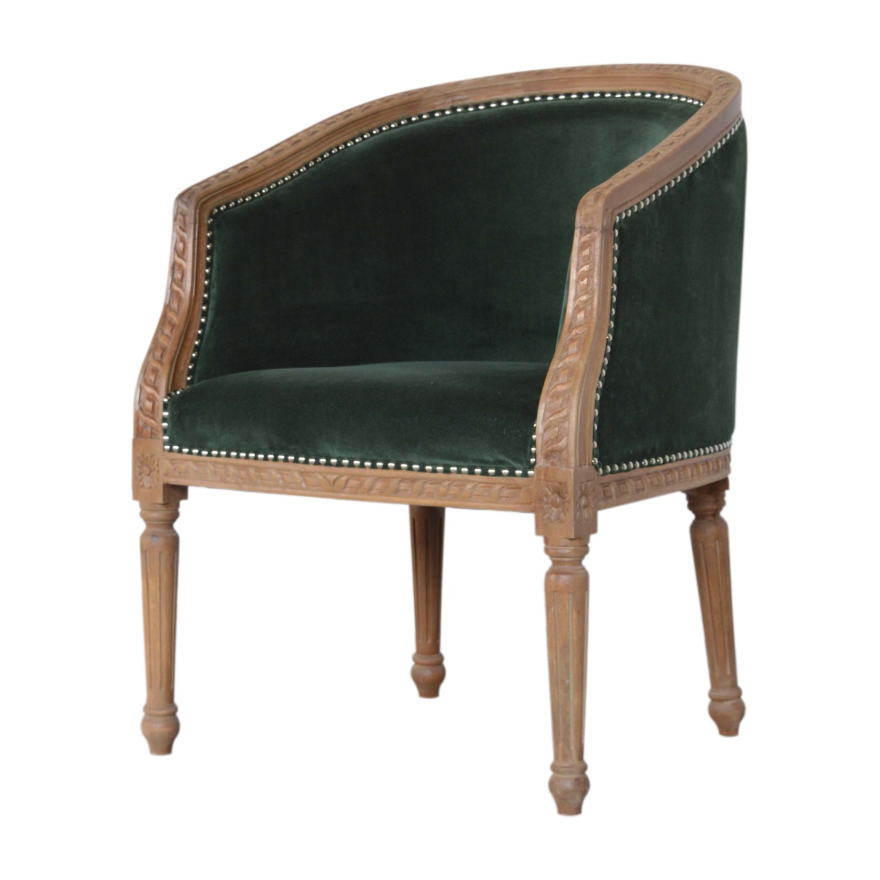 Emerald Velvet Occasional Chair - Image 4