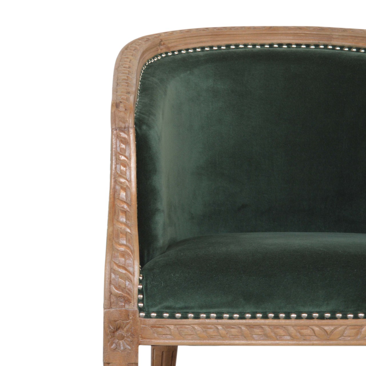Emerald Velvet Occasional Chair - Image 5