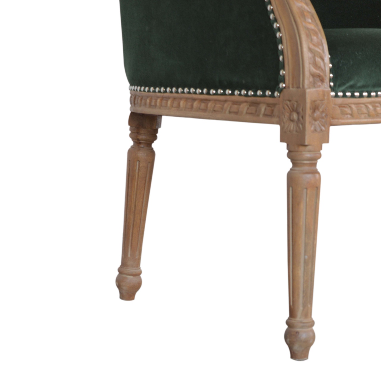 Emerald Velvet Occasional Chair - Image 8