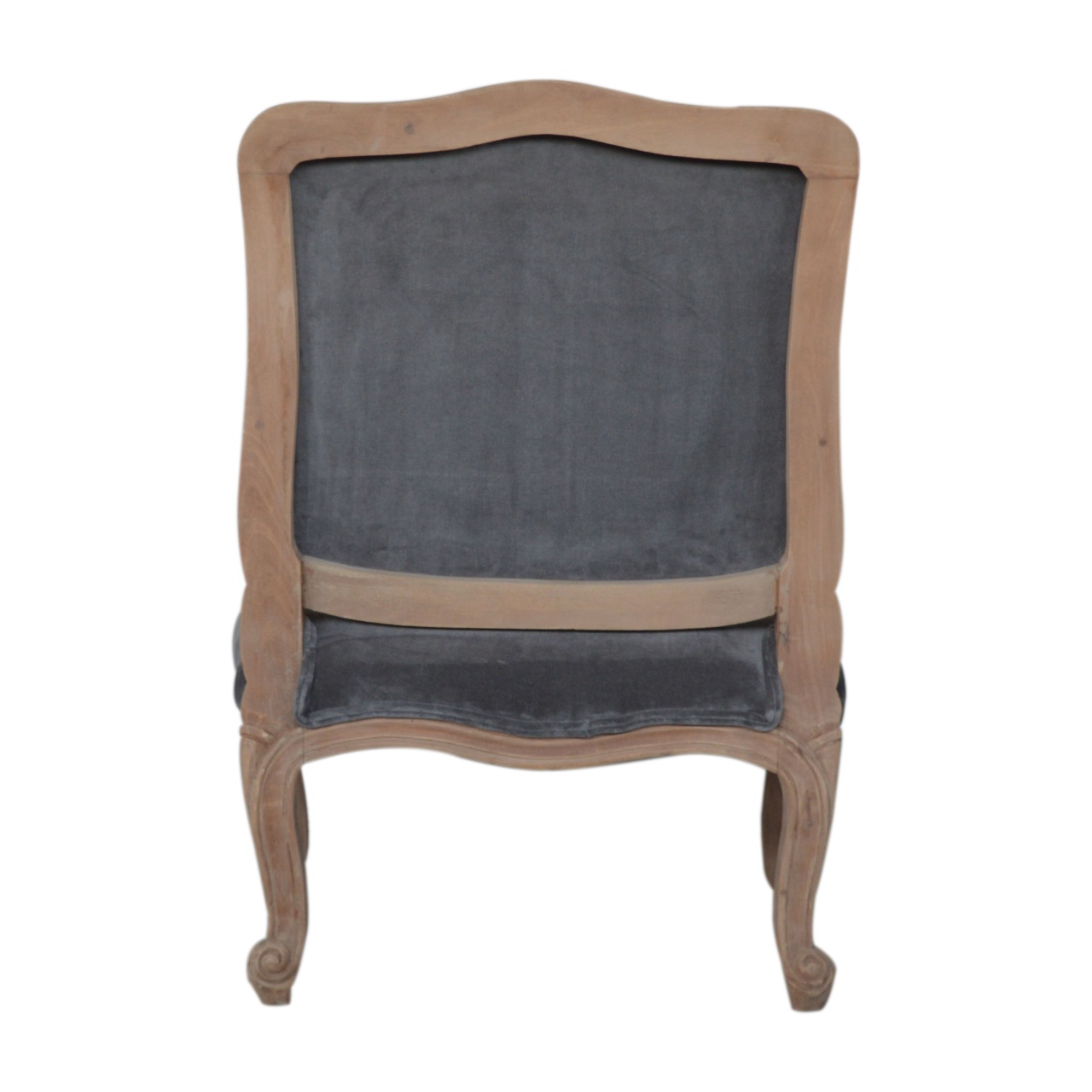 Grey Velvet French Style Chair - Image 10