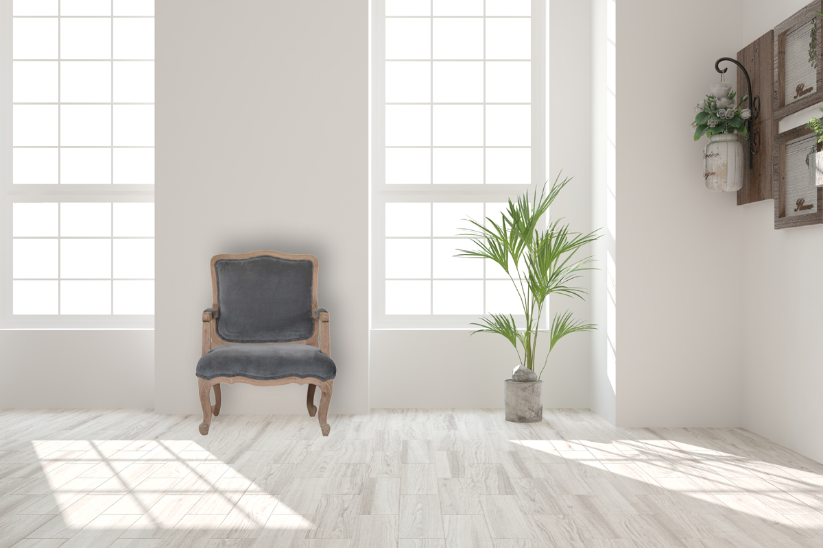 Grey Velvet French Style Chair - Image 12