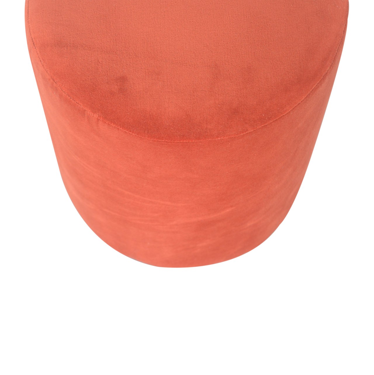 Brick Red Footstool with Gold Base - Image 5