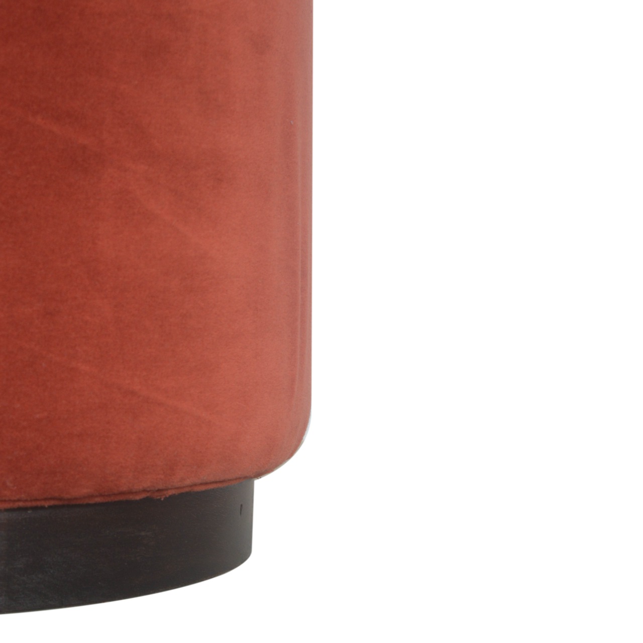 Brick Red Footstool with Gold Base - Image 6