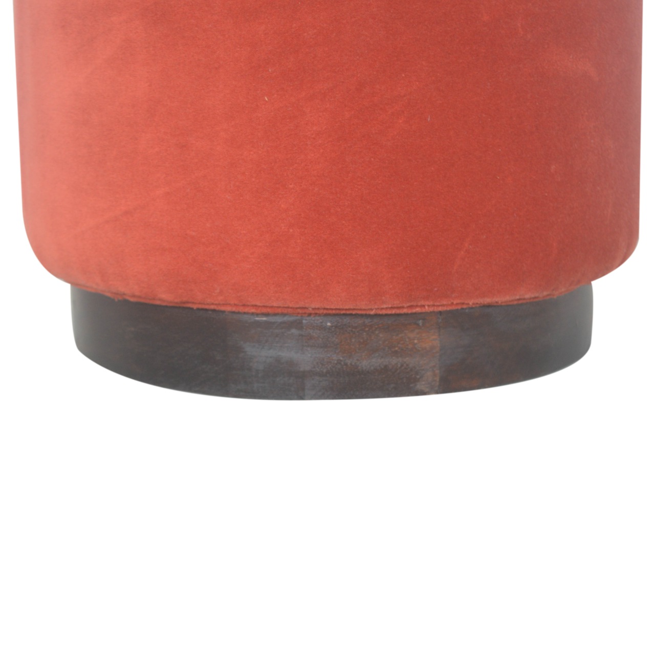 Brick Red Footstool with Gold Base - Image 7