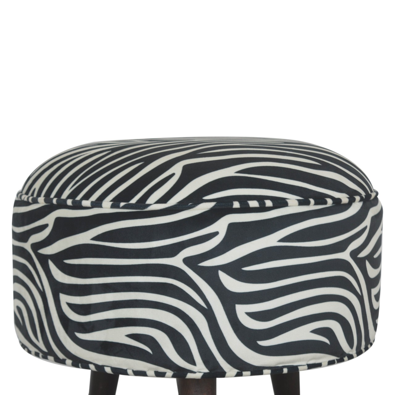 Zebra Nordic Style Footstool - Image 5