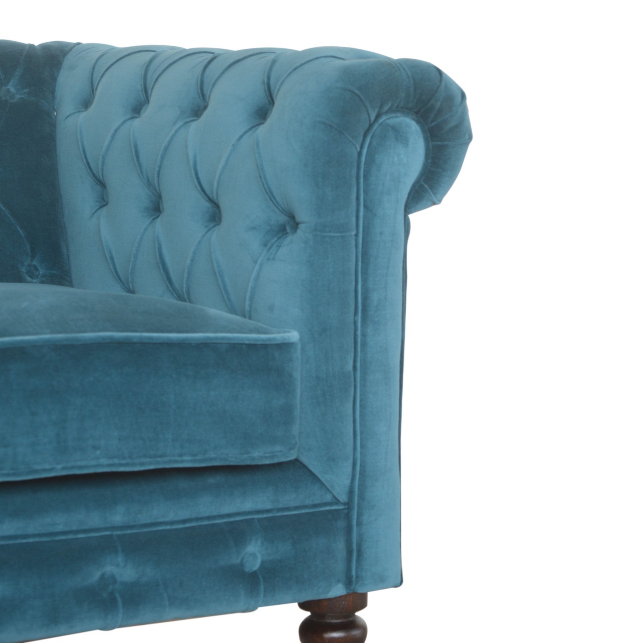 Teal Chesterfield Sofa - Image 5