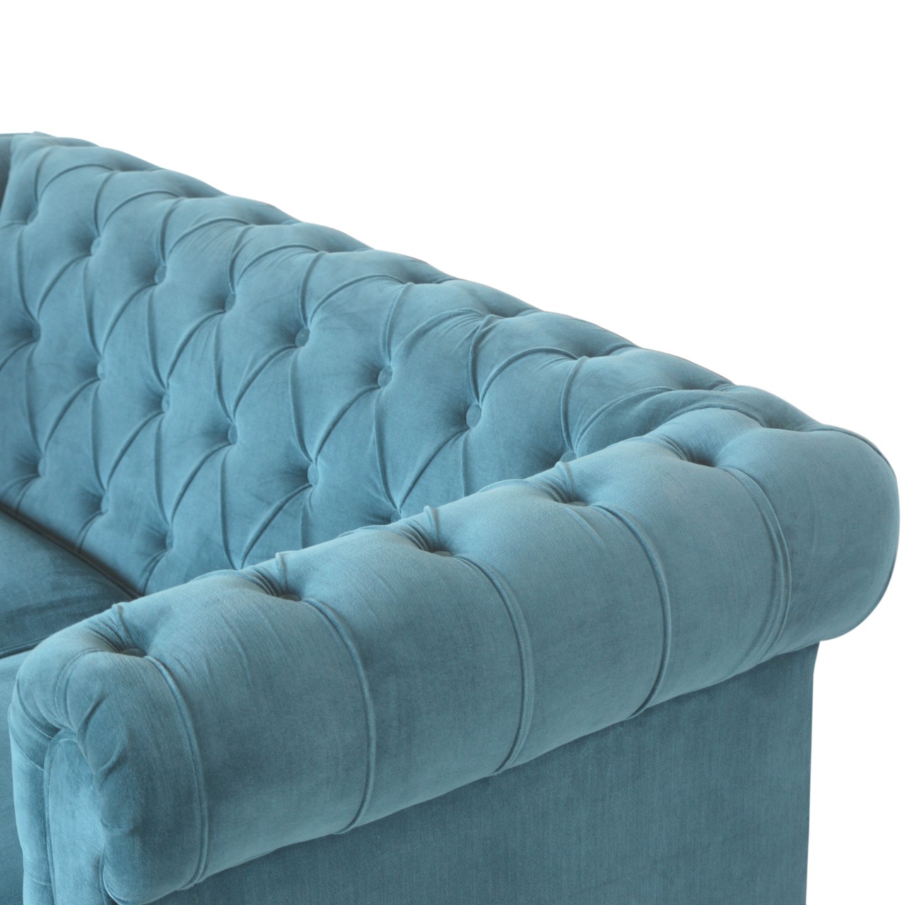 Teal Chesterfield Sofa - Image 6