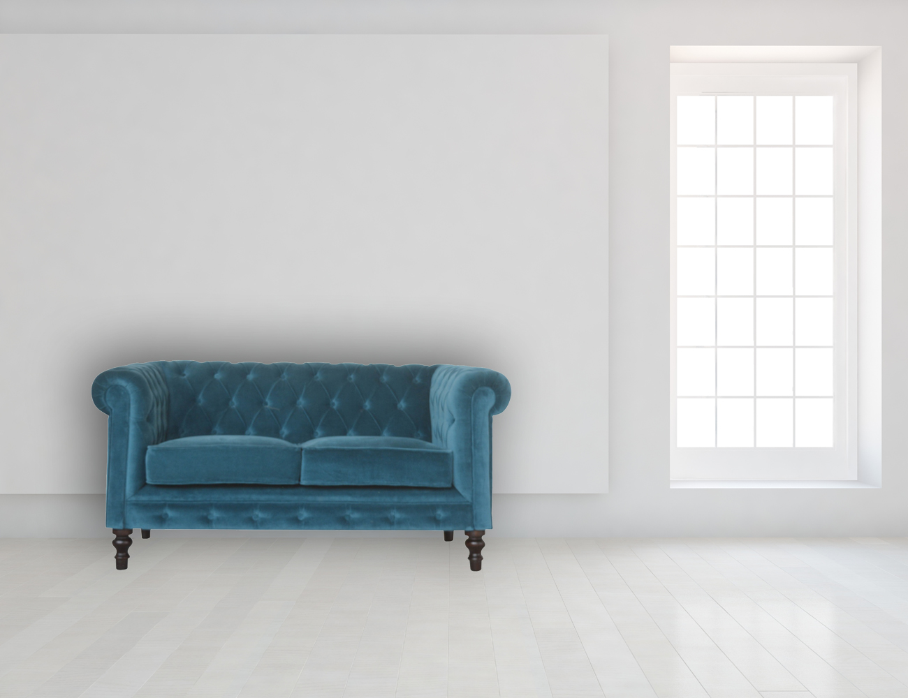 Teal Chesterfield Sofa - Image 11
