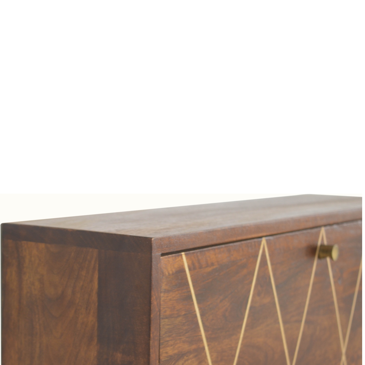 Geo Brass Flip Down Writing Desk - Image 3