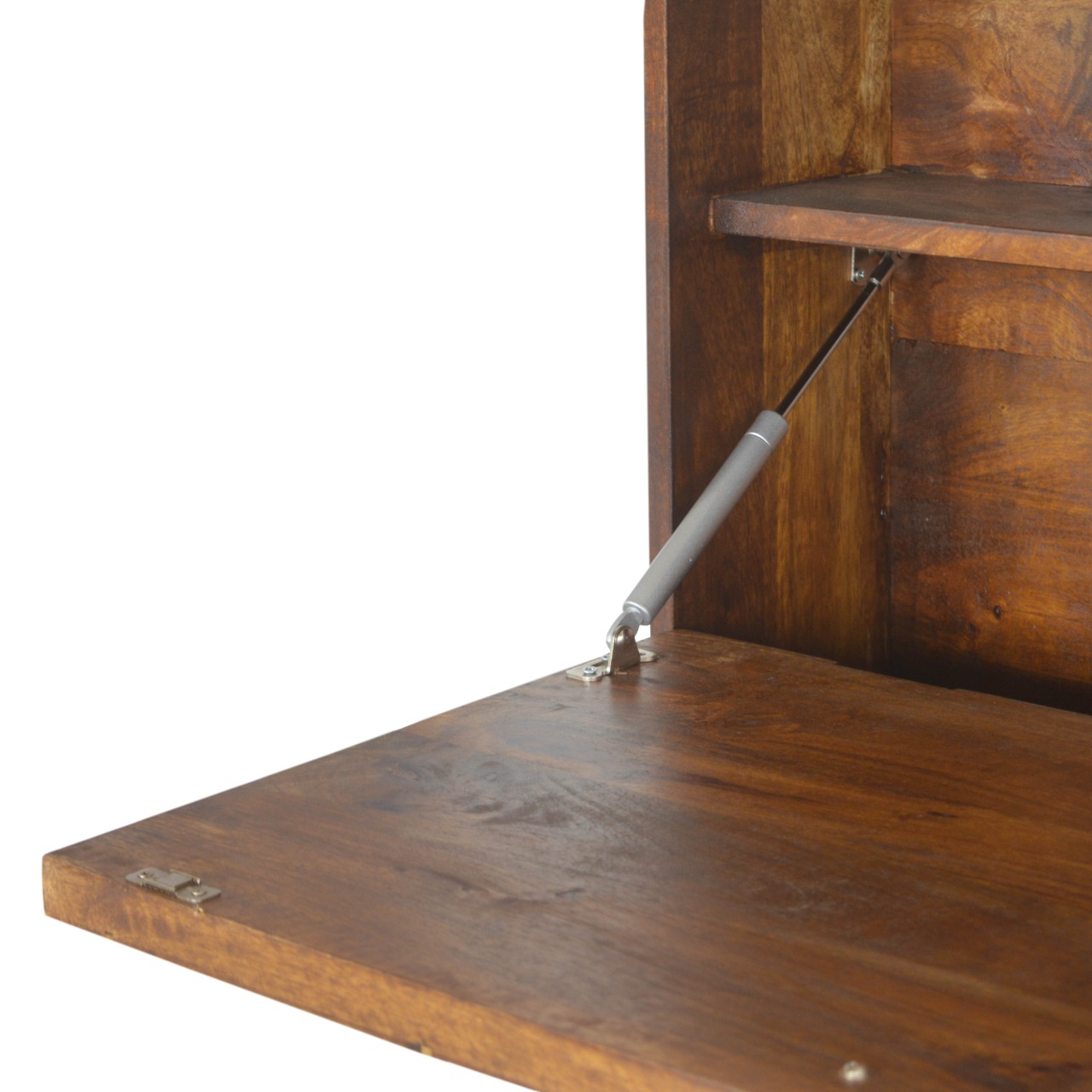 Geo Brass Flip Down Writing Desk - Image 4
