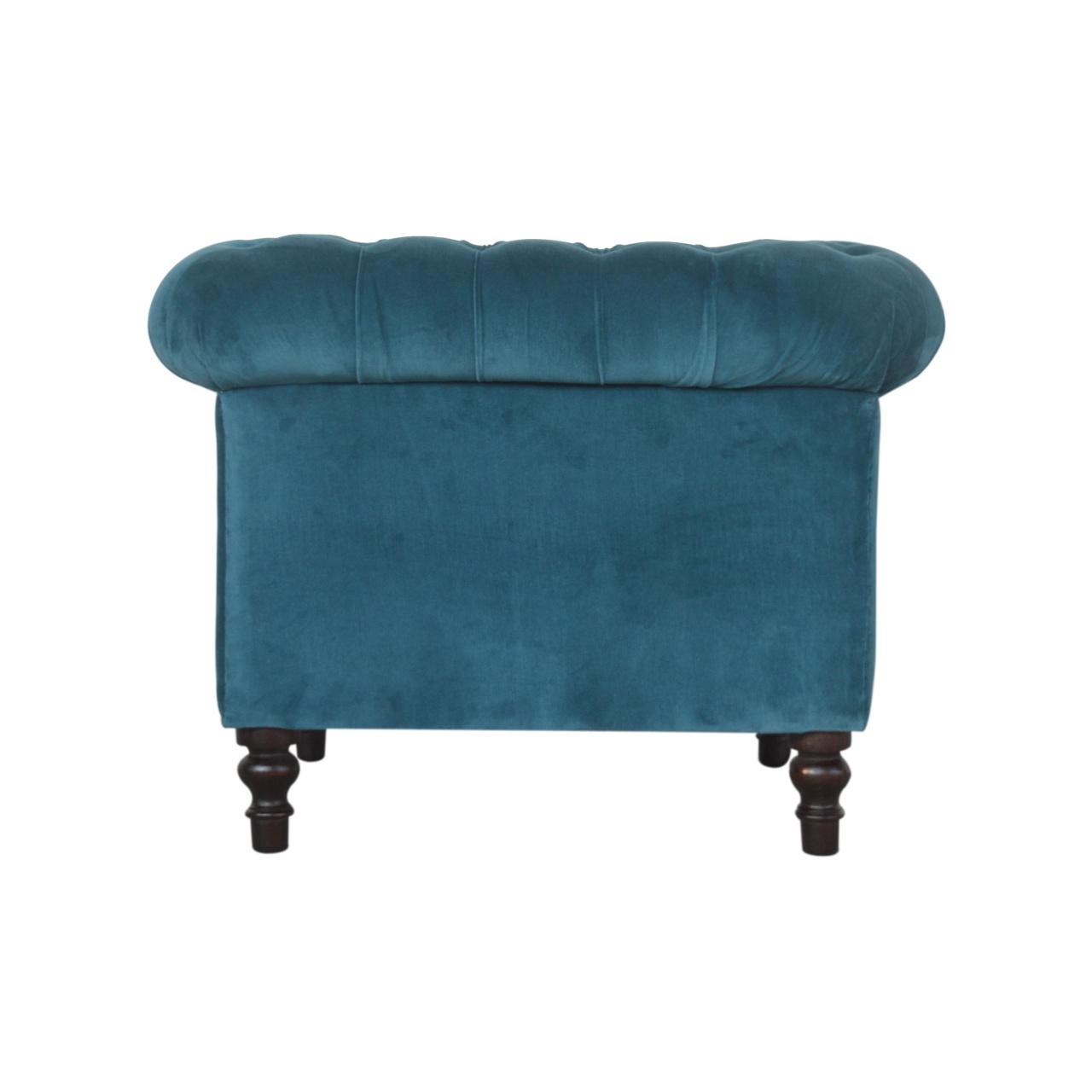 Teal Velvet Chesterfield Armchair - Image 8