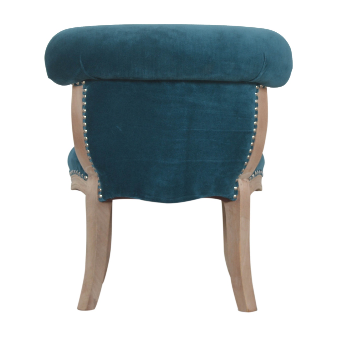 Teal Velvet Studded Chair - Image 9