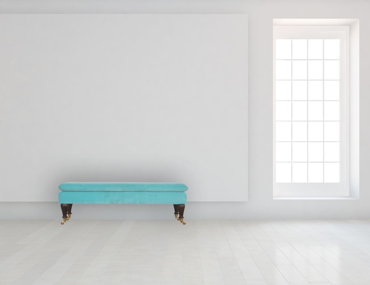 Mustard Velvet Tripod Footstool - Image 11