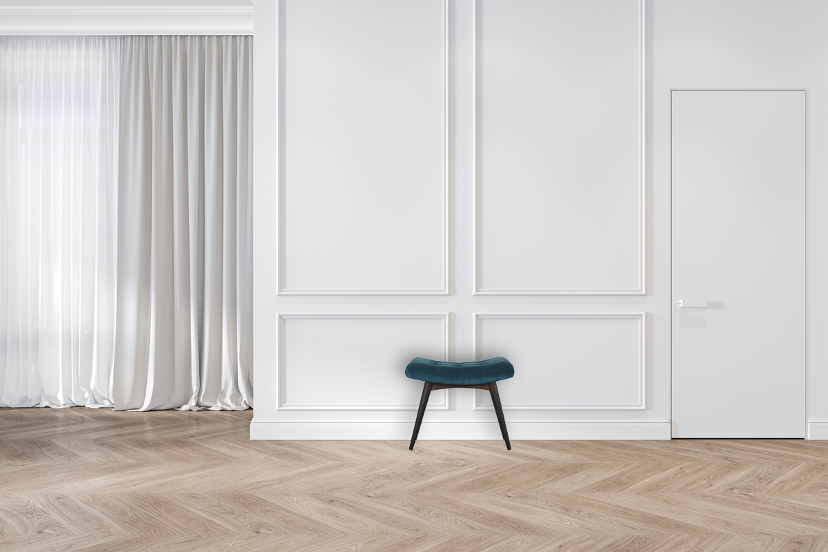 Teal Cotton Velvet Curved Bench - Image 11