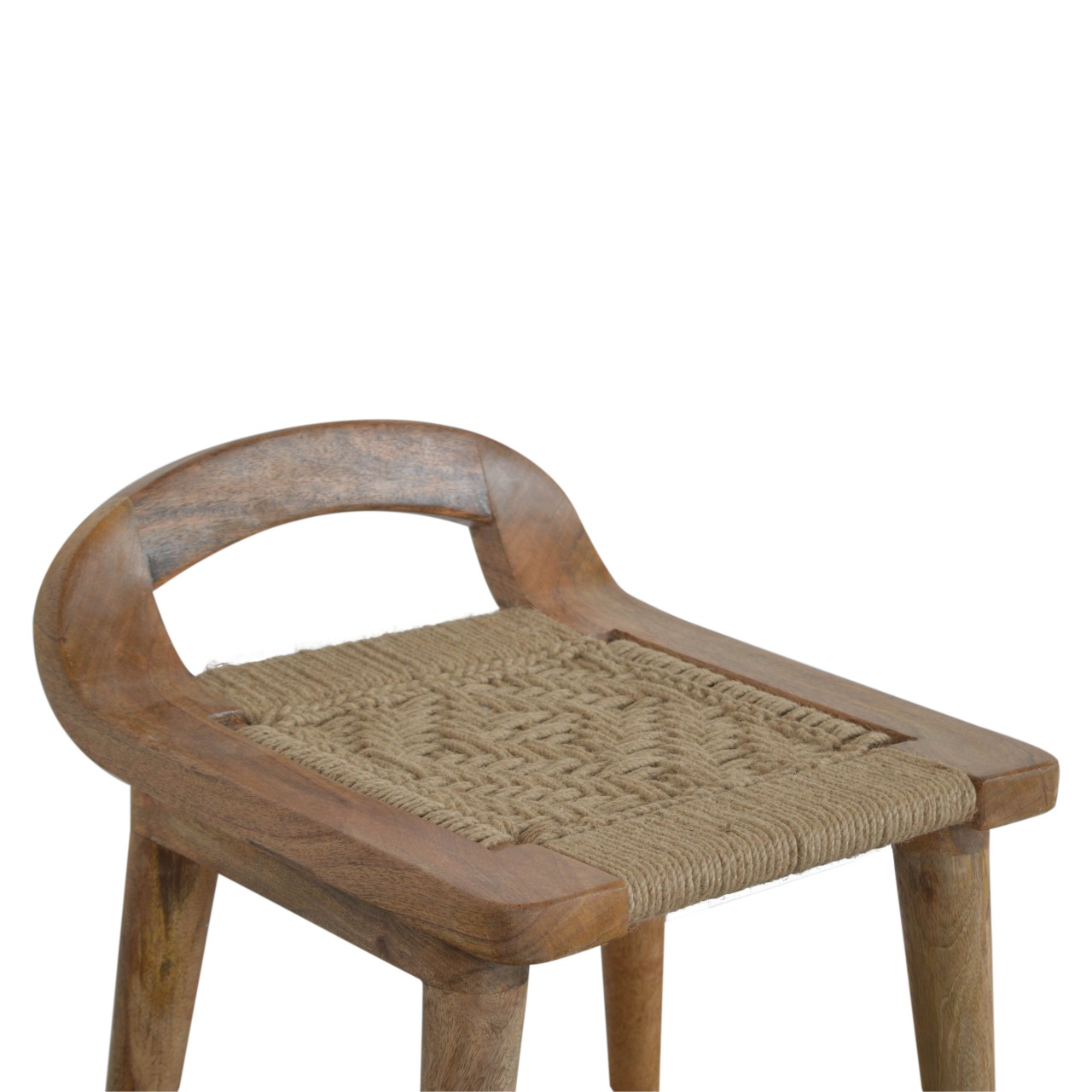Woven Raised Back Stool - Image 4