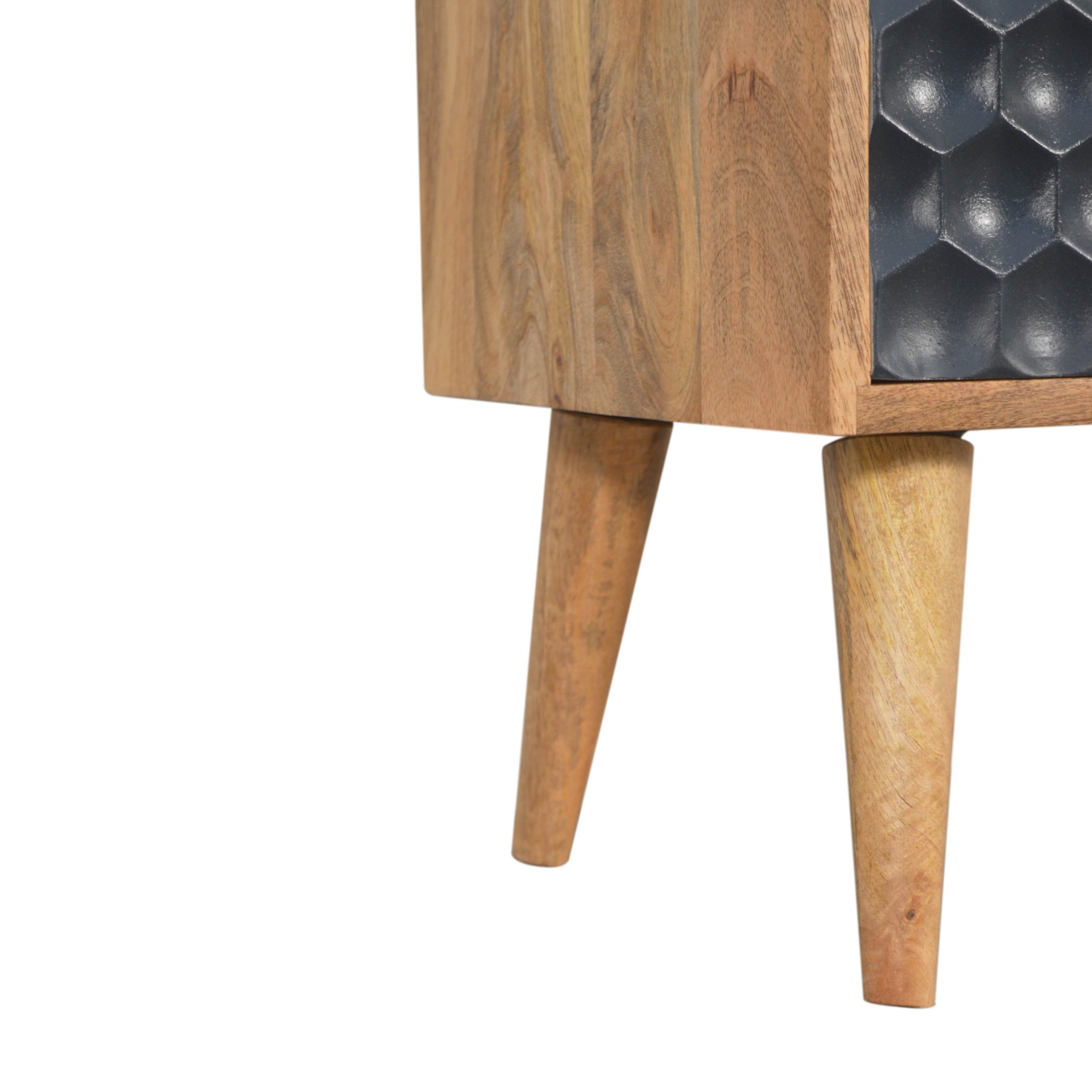 Navy Blue Honeycomb Bedside - Image 7