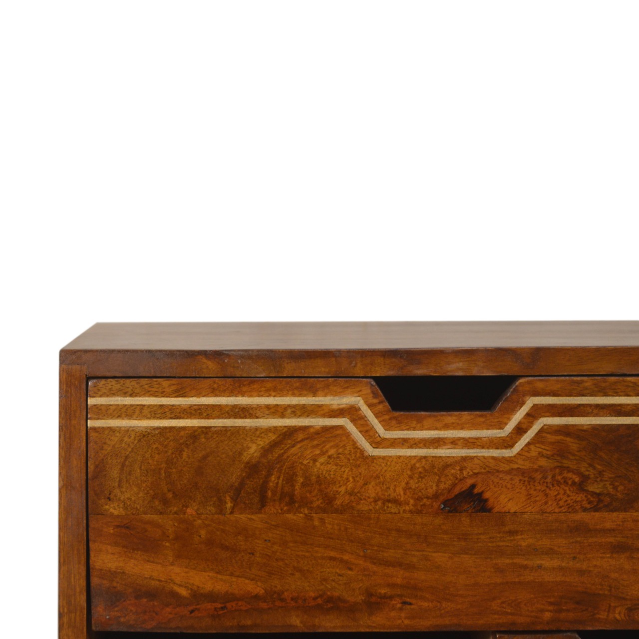 Multi Drawer Chestnut Bedside - Image 5