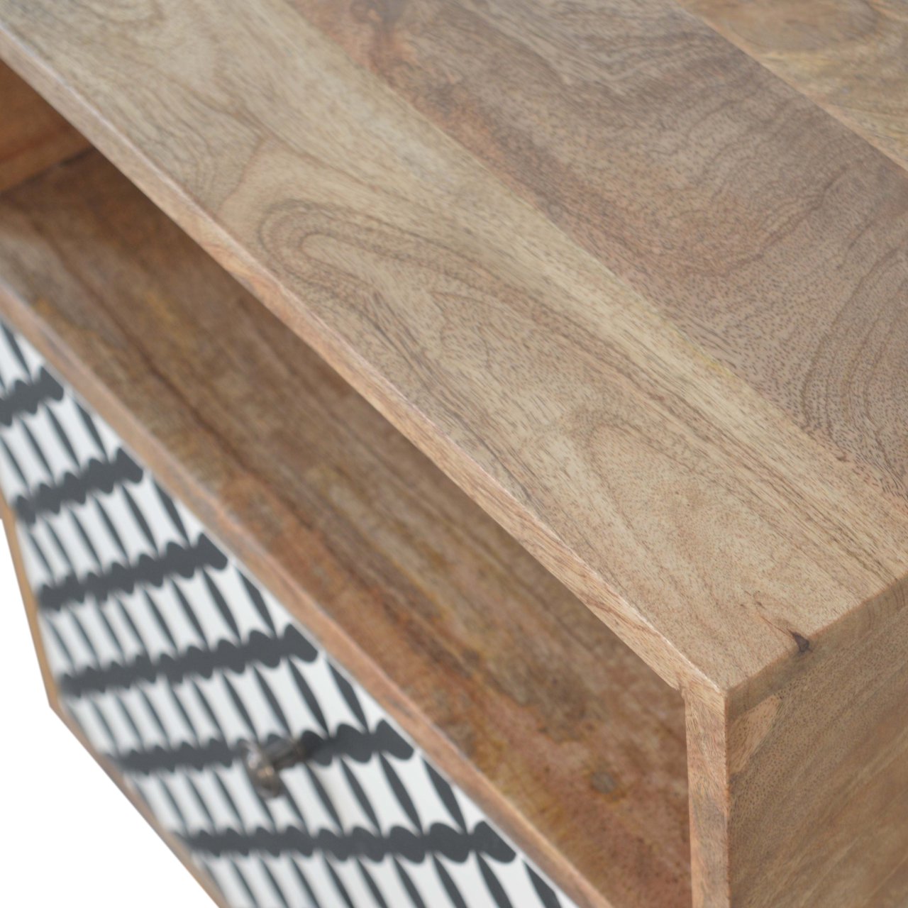 Diamond Print Open Slot Bedside - Image 6