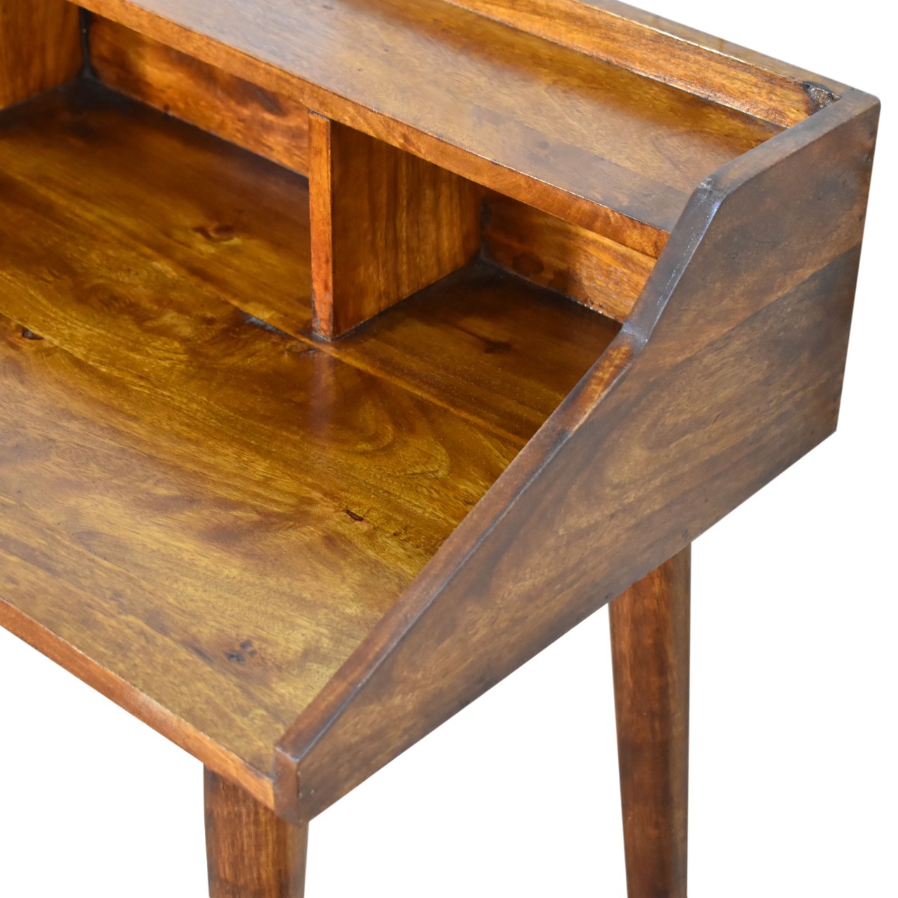 Chestnut Multi Drawer Writing Desk - Image 6