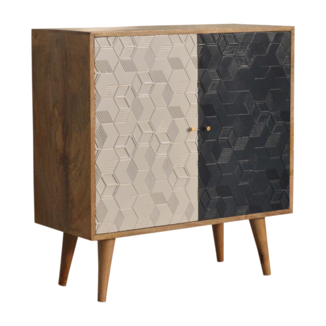 Acadia White and Navy Cabinet - Image 2