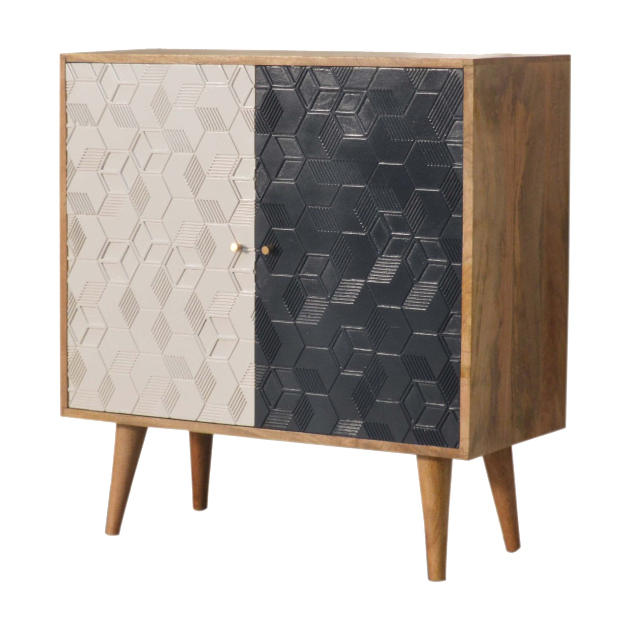 Acadia White and Navy Cabinet - Image 3