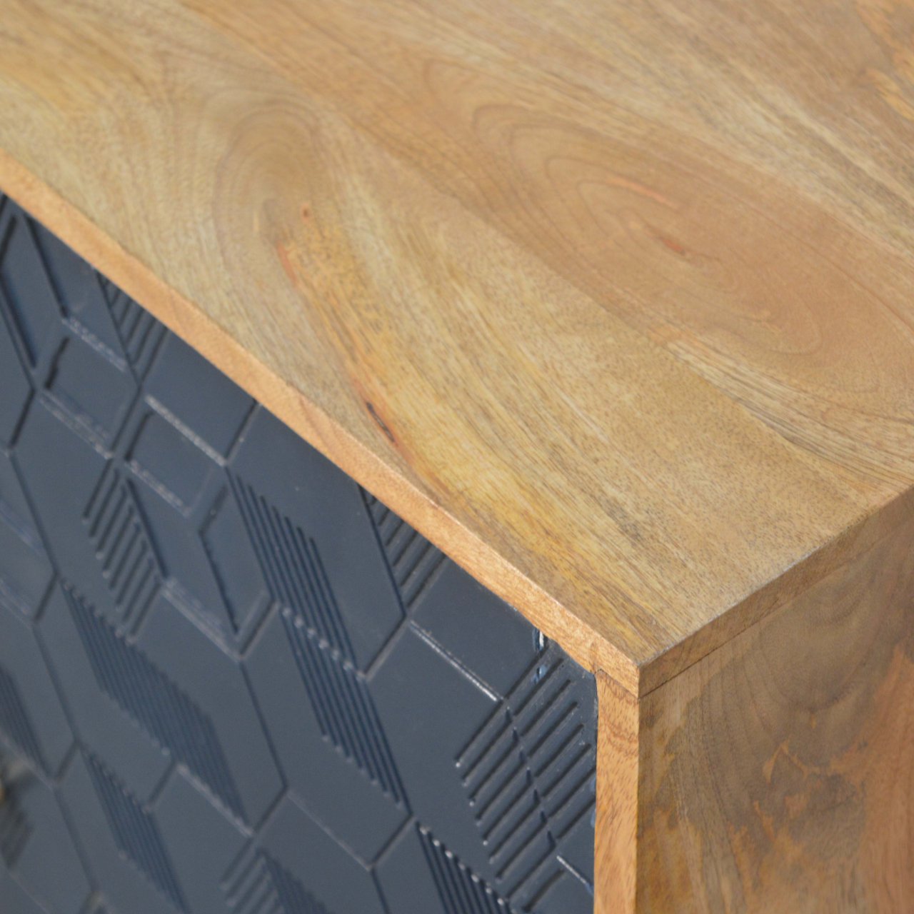 Acadia White and Navy Cabinet - Image 5