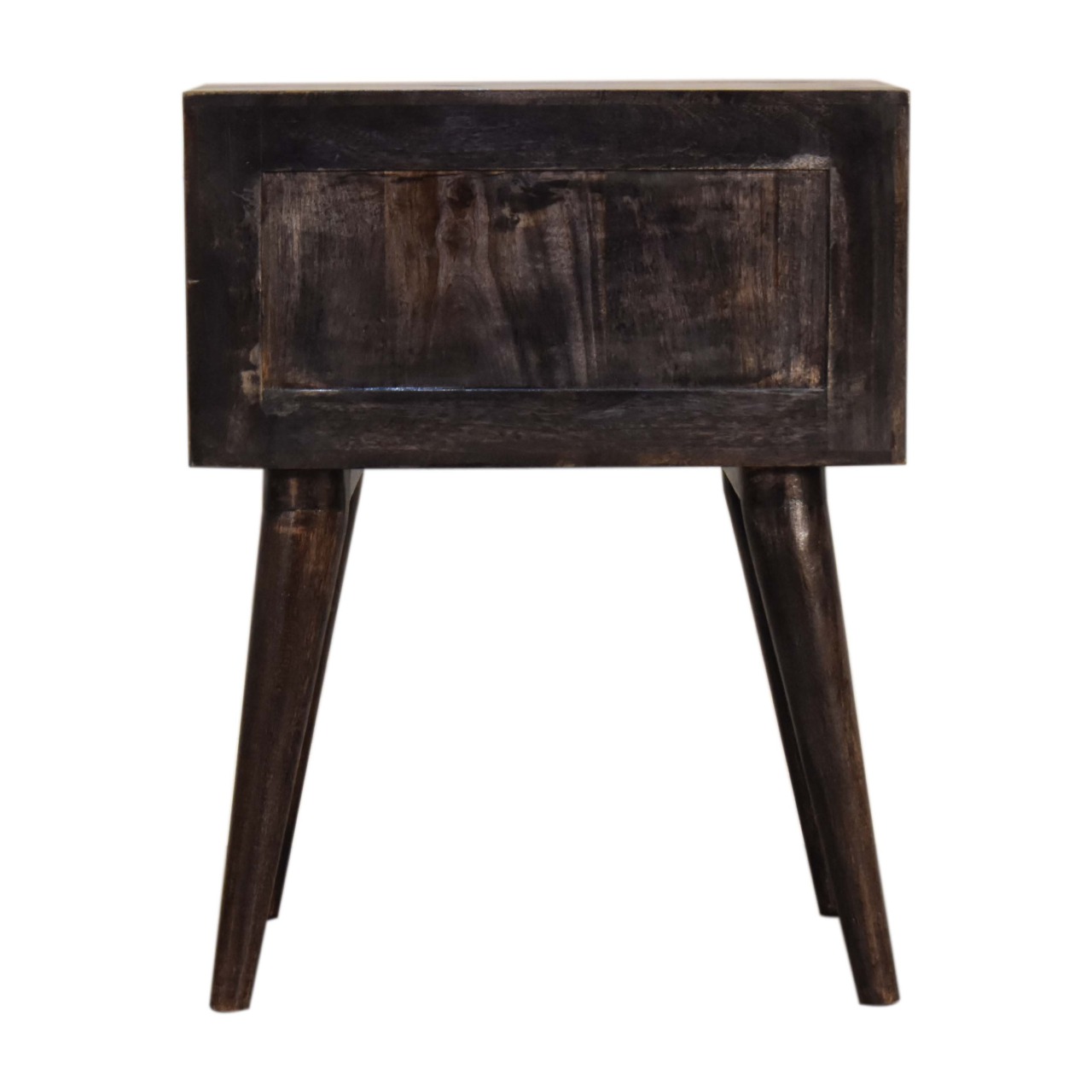 Ash Black Modern Solid Wood Bedside - Image 9