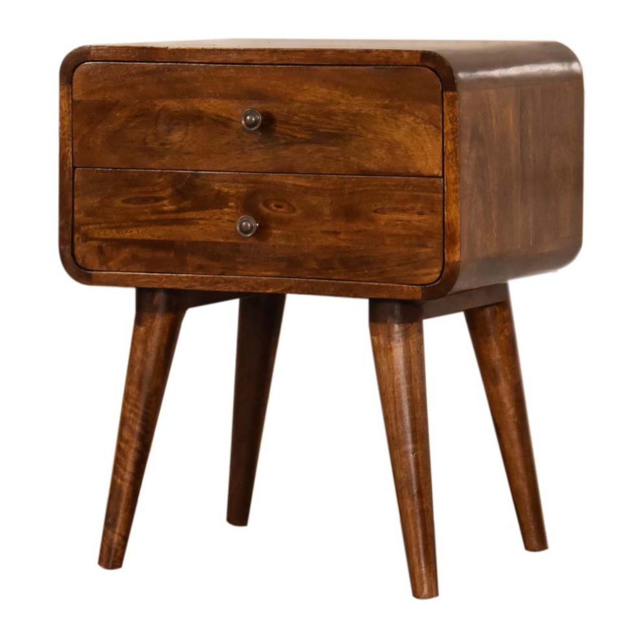 Curve Chestnut Cable Access Bedside - Image 3