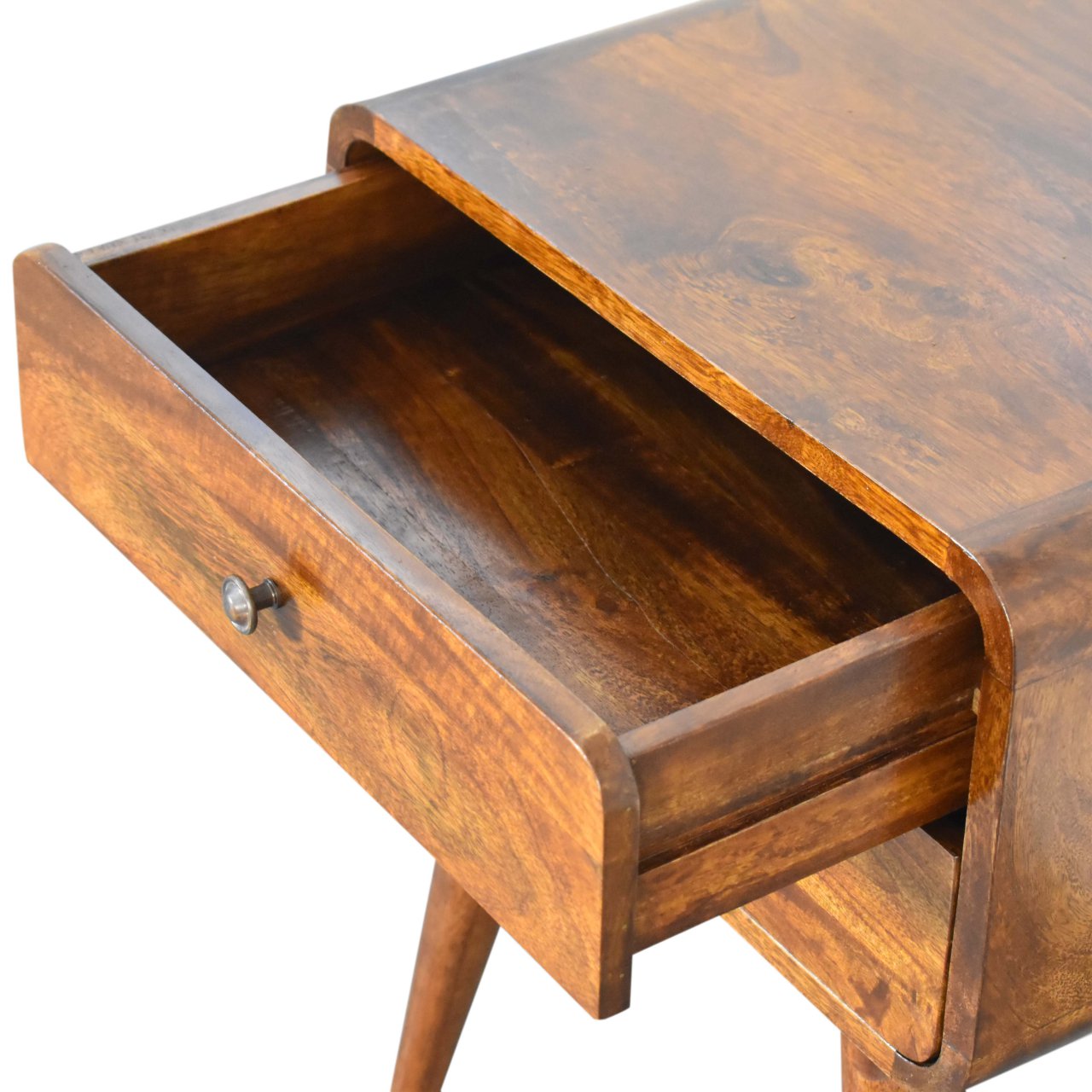 Curve Chestnut Cable Access Bedside - Image 6