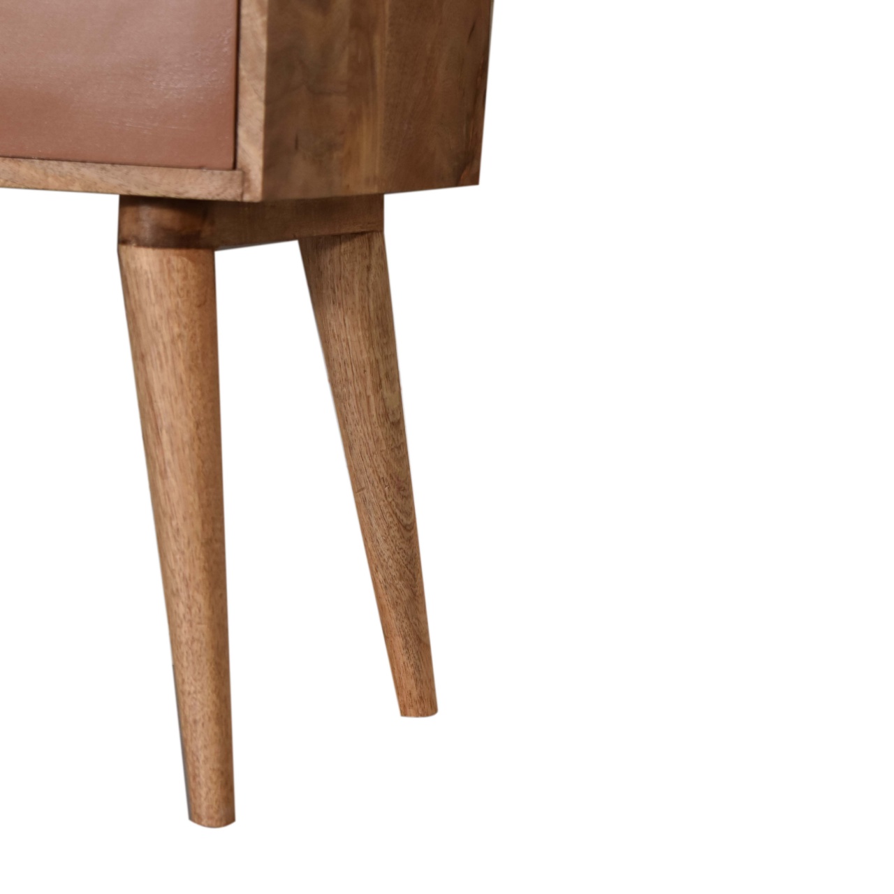 Brick Red Patterned Bedside - Image 7