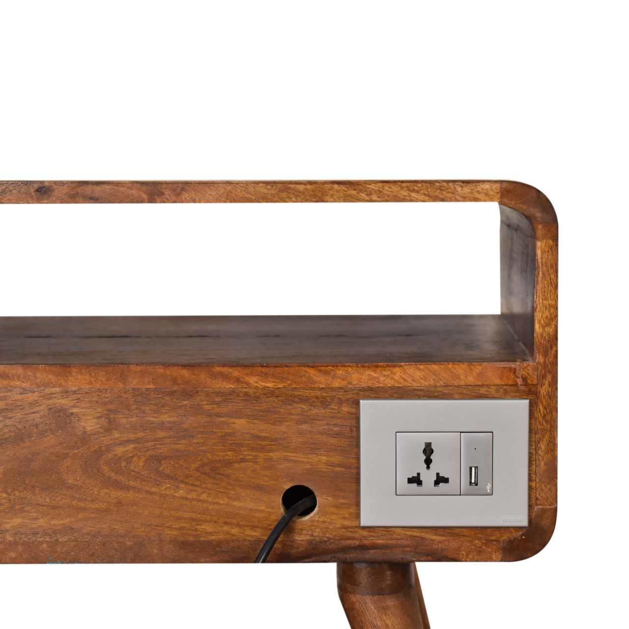 Curve Chestnut Cable TV Unit - Image 9