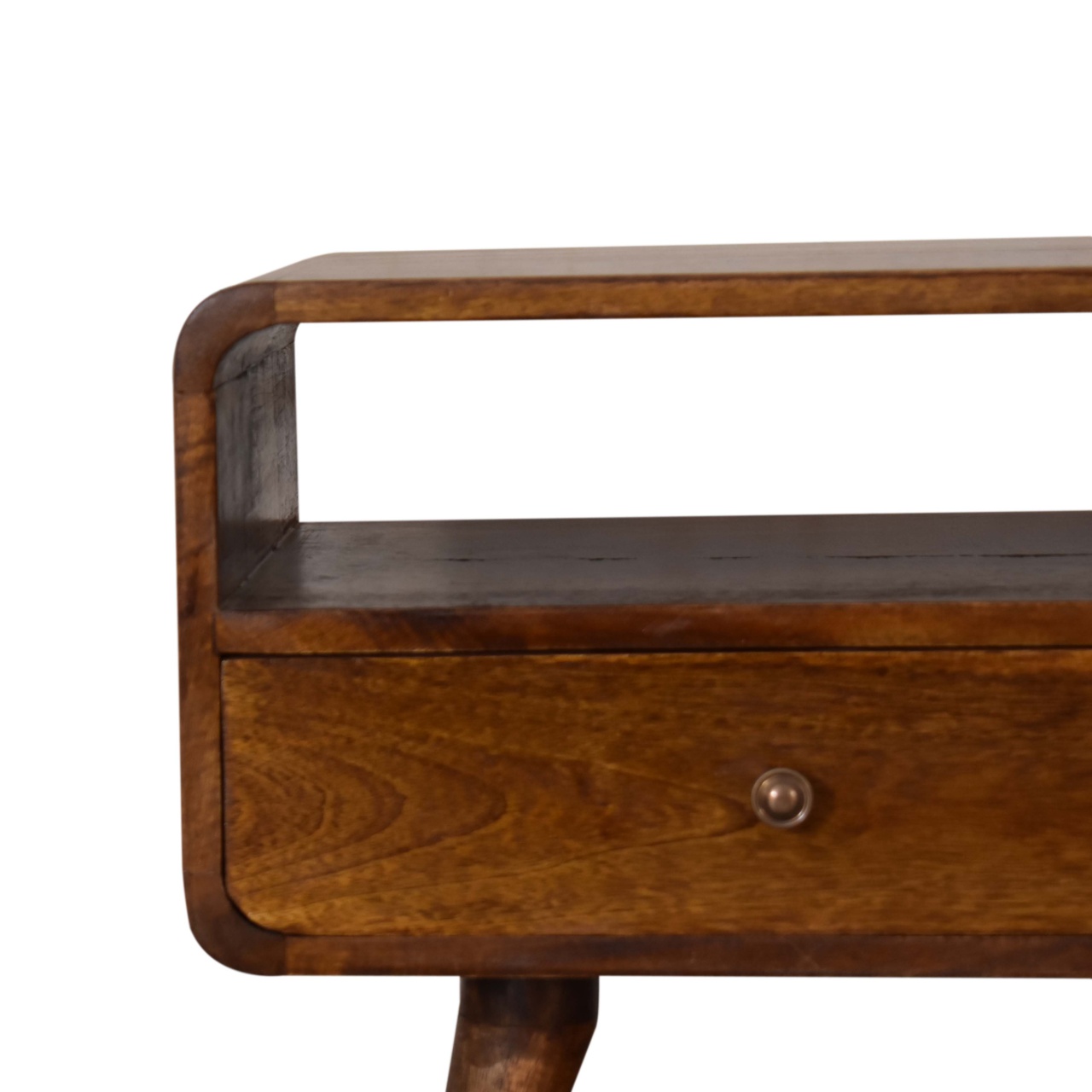 Curve Chestnut Cable TV Unit - Image 4